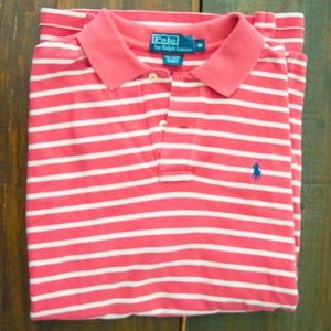 Pink and White Polo